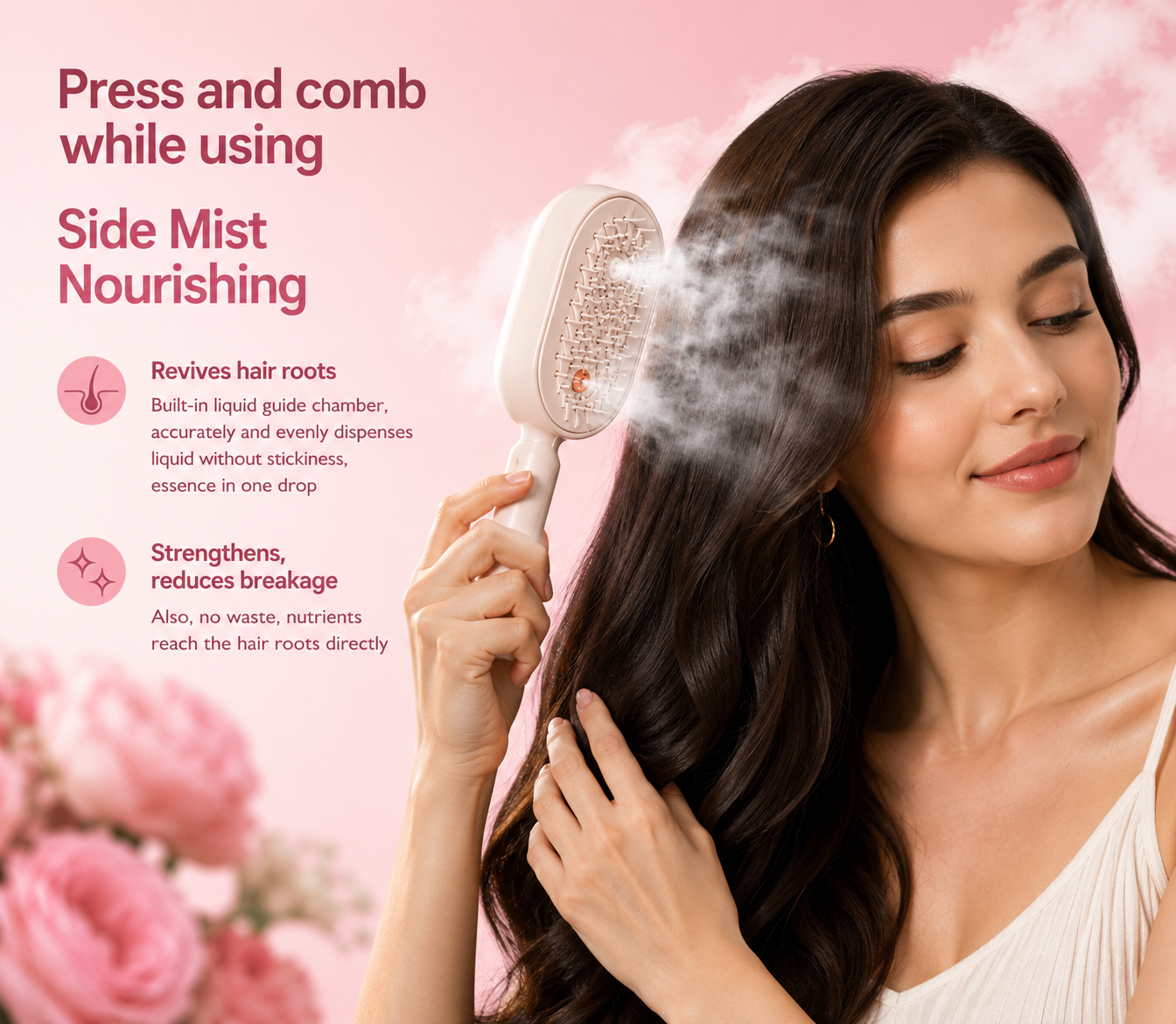 AuraBrush™ – Smooth, Sleek Hair In Minutes