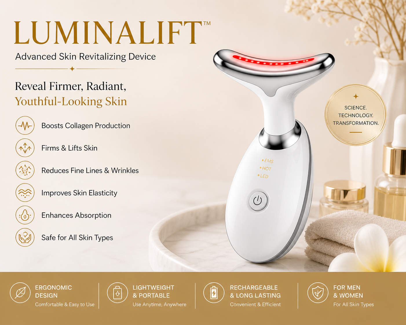 LuminaLift Facial Lifting Device